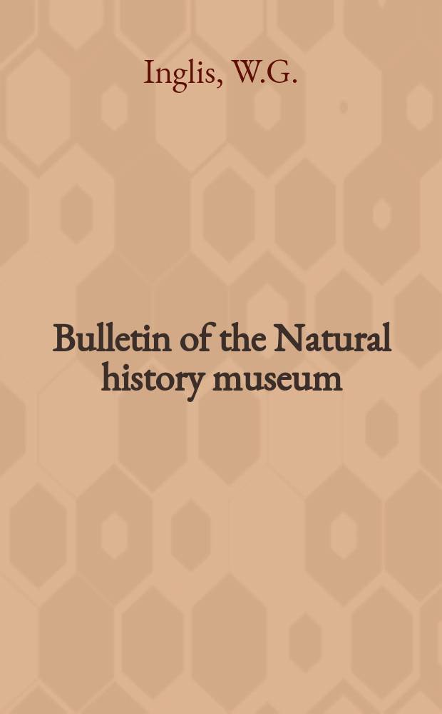 Bulletin of the Natural history museum : Formerly Bulletin of the British museum (Natural history). Vol.17, №5 : Convergence in the structure of the head and cuticle of Euchromadora species and apparently similar nematodes