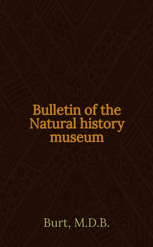 Bulletin of the Natural history museum : Formerly Bulletin of the British museum (Natural history). Vol.17, №8 : Cyclophyllidean cestodes from birds in Borneo
