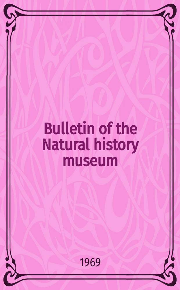 Bulletin of the Natural history museum : Formerly Bulletin of the British museum (Natural history). Vol.18, №8 : A review of the iguanid lizard genus Enyalius