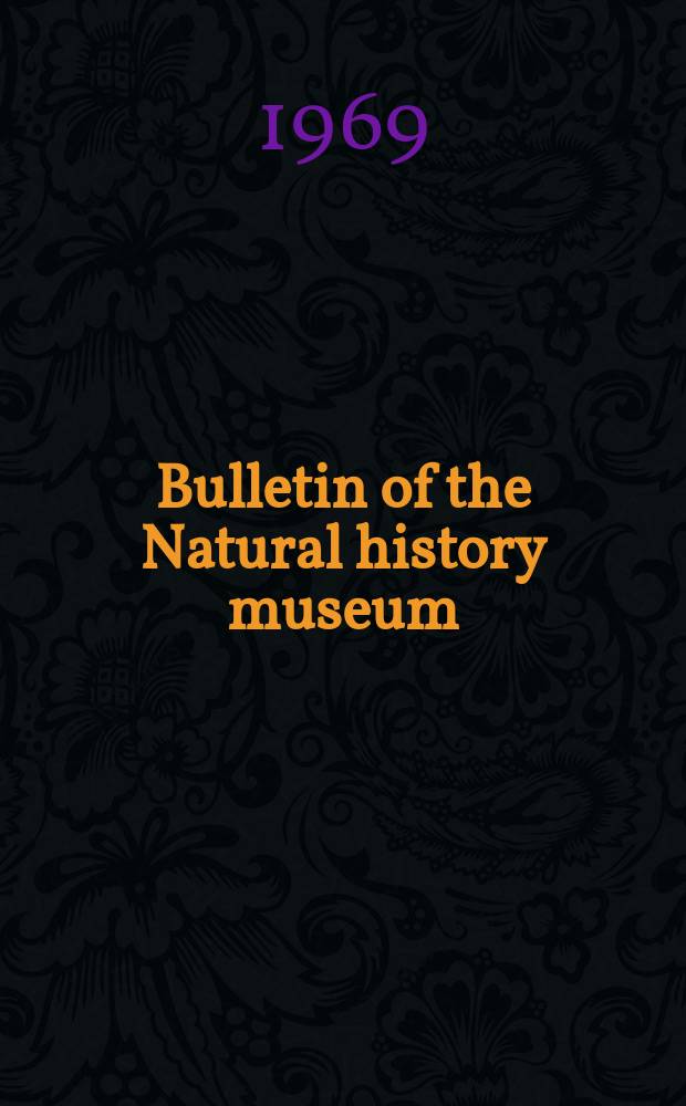 Bulletin of the Natural history museum : Formerly Bulletin of the British museum (Natural history). Vol.18, №9 : The Genus Geonemertes