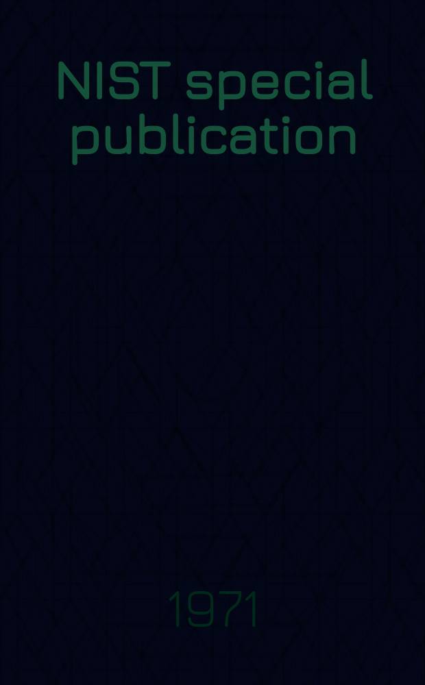 NIST special publication : The NBS alloy data center