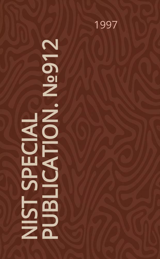 NIST special publication. №912 : Profiles of national standards related activities