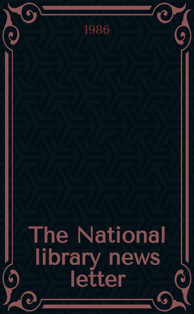 The National library news letter