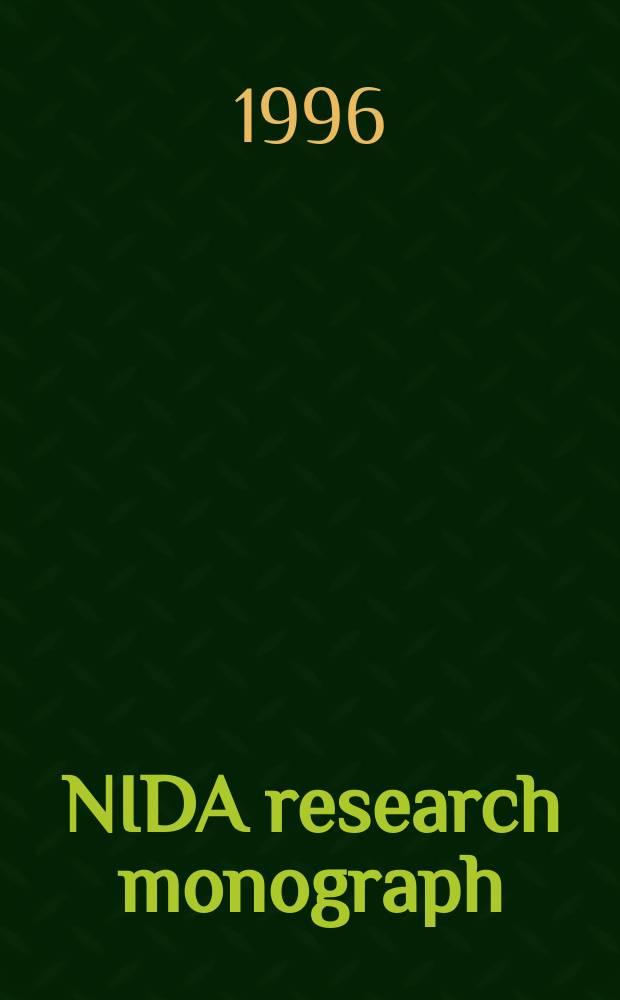 NIDA research monograph : Treatment for drug-exposed women and their children