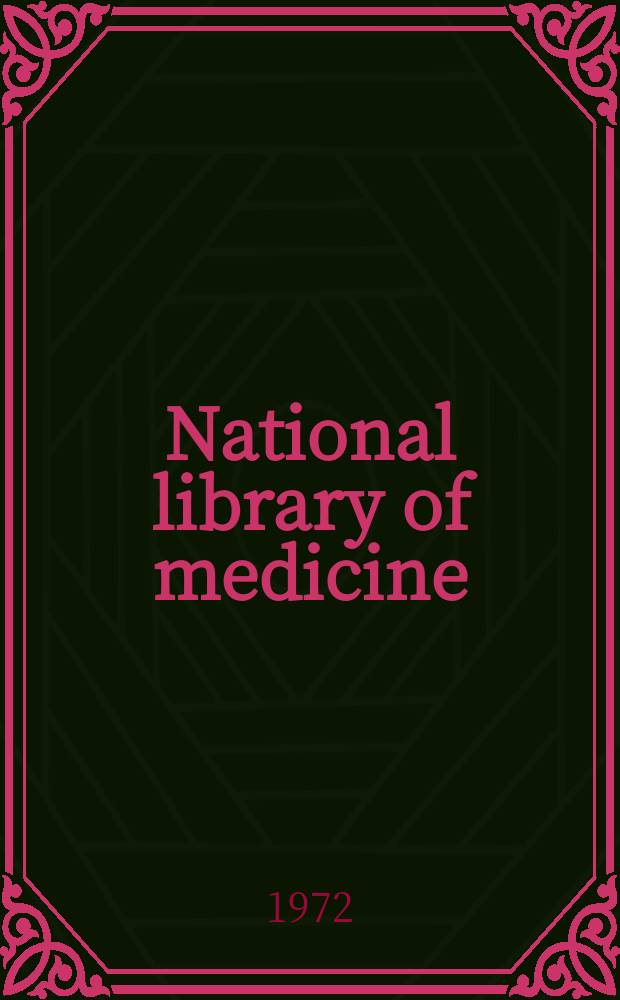 National library of medicine : Subject section