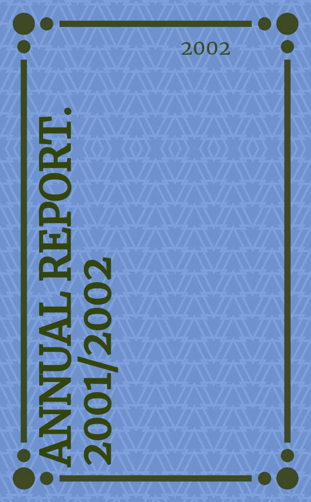 Annual report. 2001/2002