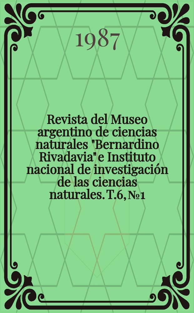 Revista del Museo argentino de ciencias naturales "Bernardino Rivadavia" e Instituto nacional de investigación de las ciencias naturales. T.6, №1 : Los géneros de Peiratinae...