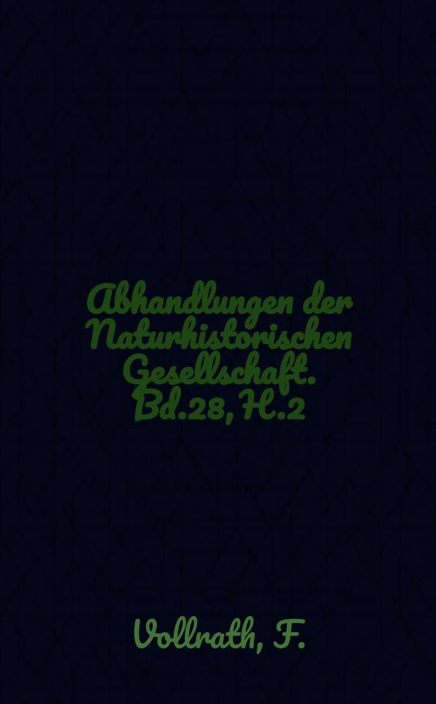 Abhandlungen der Naturhistorischen Gesellschaft. Bd.28, H.2 : Siedlungskeramik aus Hohlen der mittleren Frankenalb