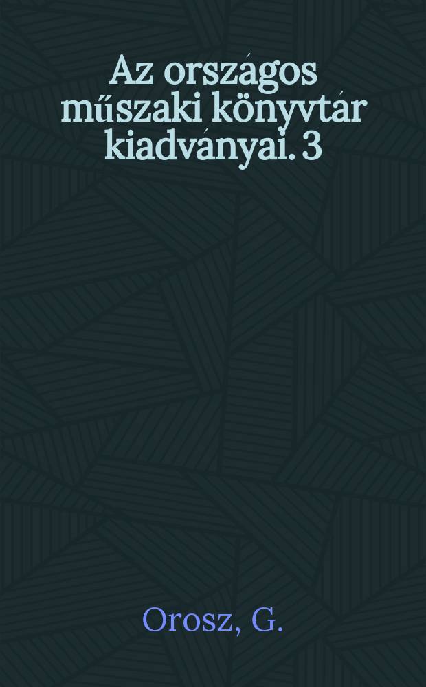 Az országos műszaki könyvtár kiadványai. 3 : Információkereső eljárások a nálunk használatos hollerith gépekhez