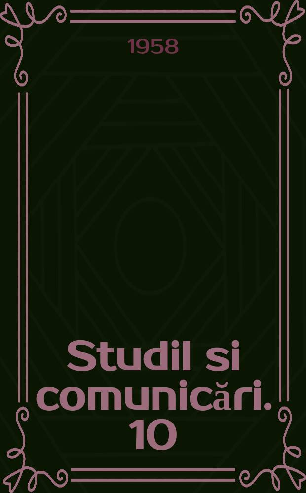 Studil si comunicări. 10 : Catalogul colecţiei de orthoptere "Arnold M&uuml;ller" de la Muzeul Brukenthal din Sibiu