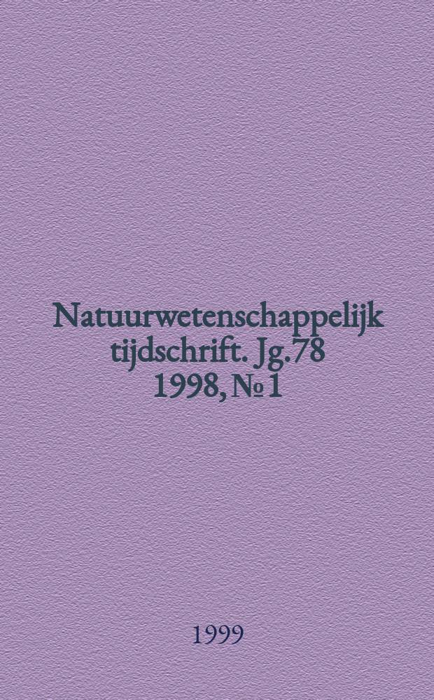 Natuurwetenschappelijk tijdschrift. Jg.78 1998, №1/4 : Liber amicorum William De Breuck