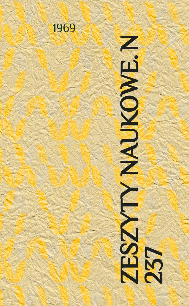 Zeszyty naukowe. N 237