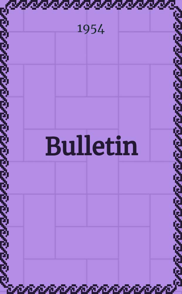 Bulletin