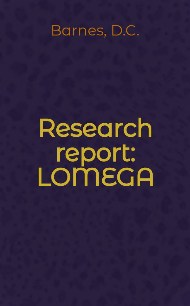 Research report : LOMEGA