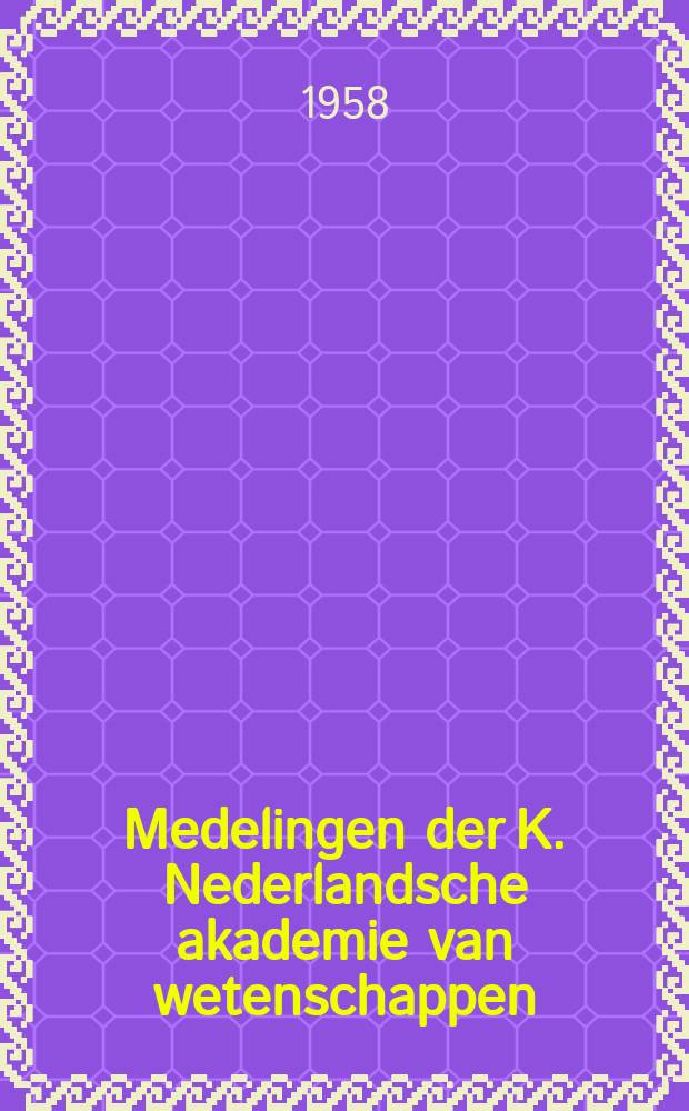 Medelingen der K. Nederlandsche akademie van wetenschappen : Afd. letterkunde. Over een eigenaardige litouwse uitdruckking