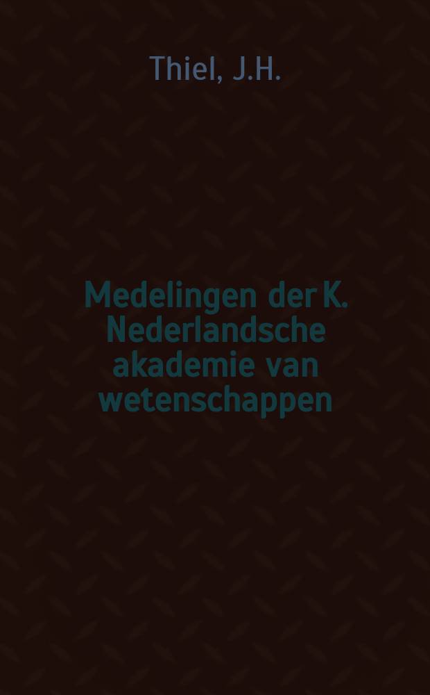 Medelingen der K. Nederlandsche akademie van wetenschappen : Afd. letterkunde. The inscription from Troezen