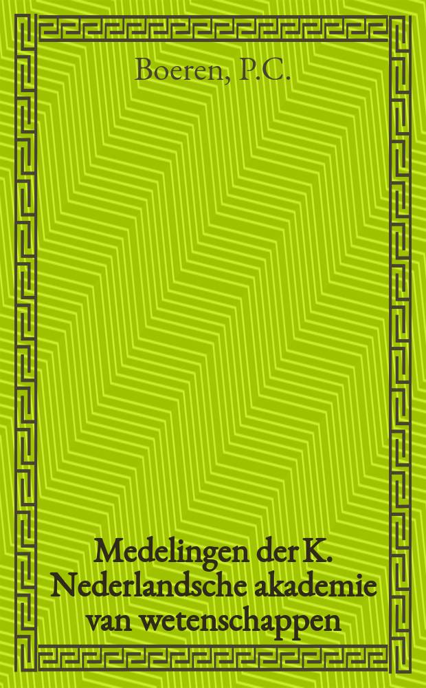 Medelingen der K. Nederlandsche akademie van wetenschappen : Afd. letterkunde. La légende de Passecrate et la Sainte Parenté