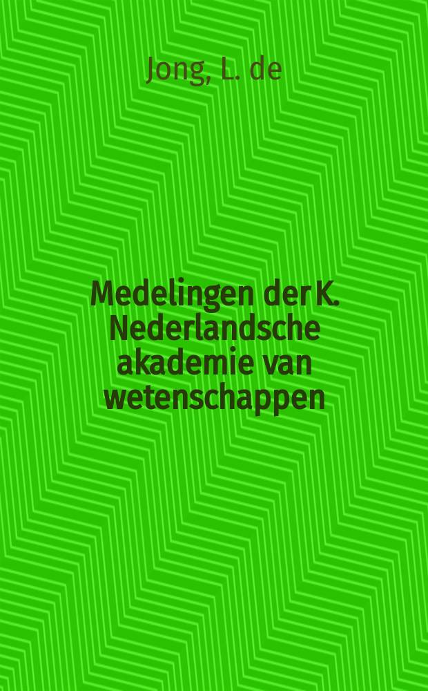 Medelingen der K. Nederlandsche akademie van wetenschappen : Afd. letterkunde. Englandspiel