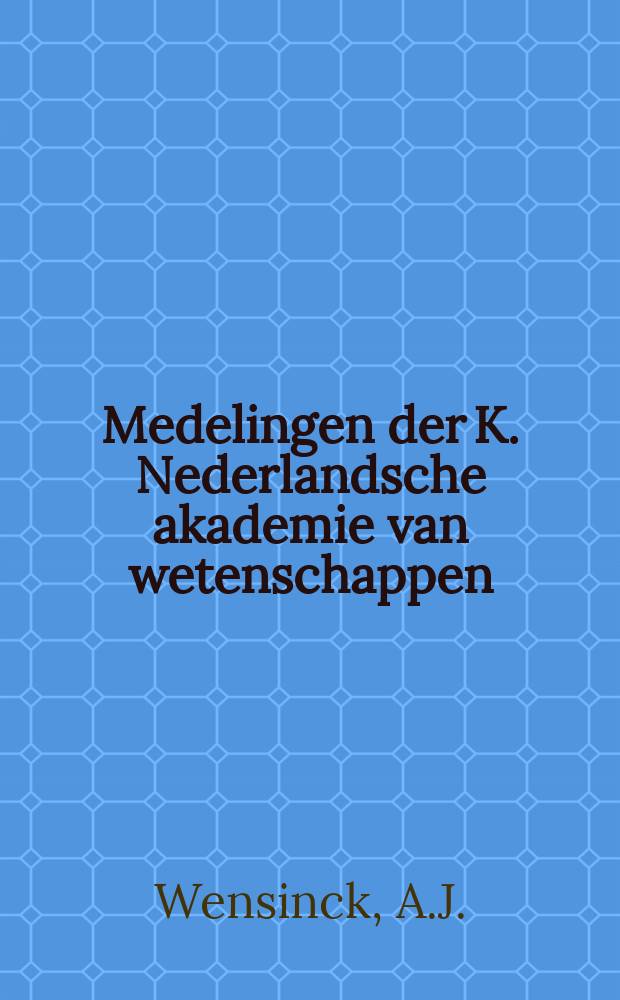 Medelingen der K. Nederlandsche akademie van wetenschappen : Afd. letterkunde. The article of determination in...