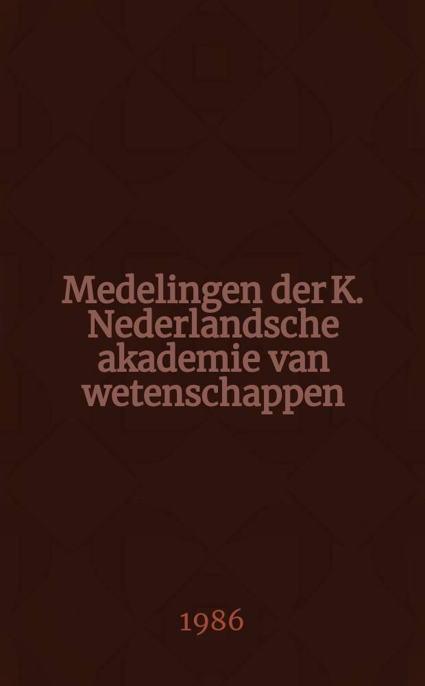 Medelingen der K. Nederlandsche akademie van wetenschappen : Afd. letterkunde. Historische periodisering in...