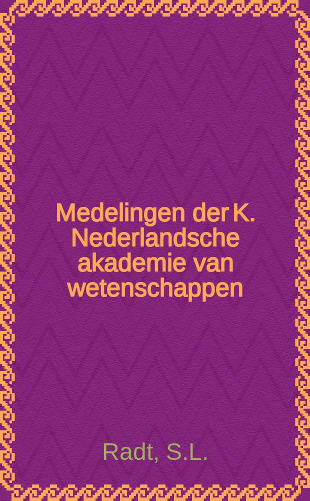 Medelingen der K. Nederlandsche akademie van wetenschappen : Afd. letterkunde. The importance of the context