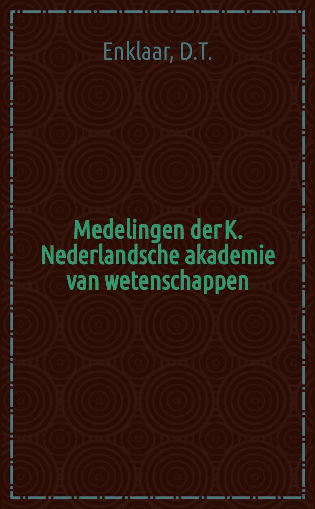 Medelingen der K. Nederlandsche akademie van wetenschappen : Afd. letterkunde. De gestaarte Engelsman