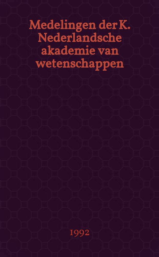 Medelingen der K. Nederlandsche akademie van wetenschappen : Afd. letterkunde. Op zoek naar een menswaardig bestaan