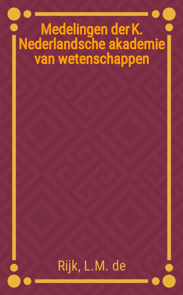 Medelingen der K. Nederlandsche akademie van wetenschappen : Afd. letterkunde. Jean Buridan (c. 1262 - c. 1360)