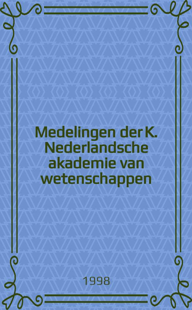 Medelingen der K. Nederlandsche akademie van wetenschappen : Afd. letterkunde. Pappus, mathematicus en een beetje filosoof