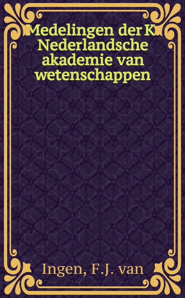 Medelingen der K. Nederlandsche akademie van wetenschappen : Afd. letterkunde. Echo im 17 Jahrhundert
