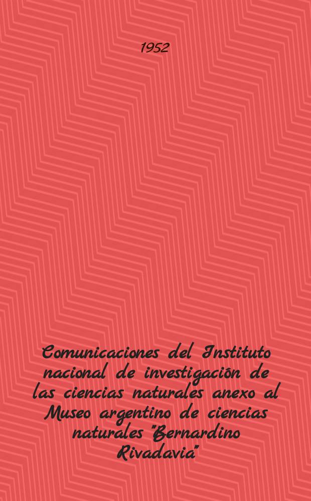 Comunicaciones del Instituto nacional de investigación de las ciencias naturales anexo al Museo argentino de ciencias naturales "Bernardino Rivadavia". T.1, №7 : Naturaleza de la influencie de las altas temperaturas sobre las propiedades adsorcionales de las arcillas