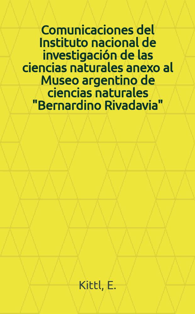 Comunicaciones del Instituto nacional de investigación de las ciencias naturales anexo al Museo argentino de ciencias naturales "Bernardino Rivadavia". T.2, №1 : Característica de los yacimientos metalíferos y los ciclos metalogeneticos en la Argentina