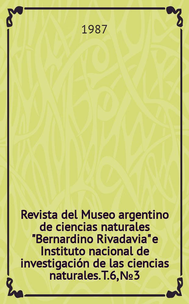 Revista del Museo argentino de ciencias naturales "Bernardino Rivadavia" e Instituto nacional de investigación de las ciencias naturales. T.6, №3 : Lista de los tipos de Pompilidae