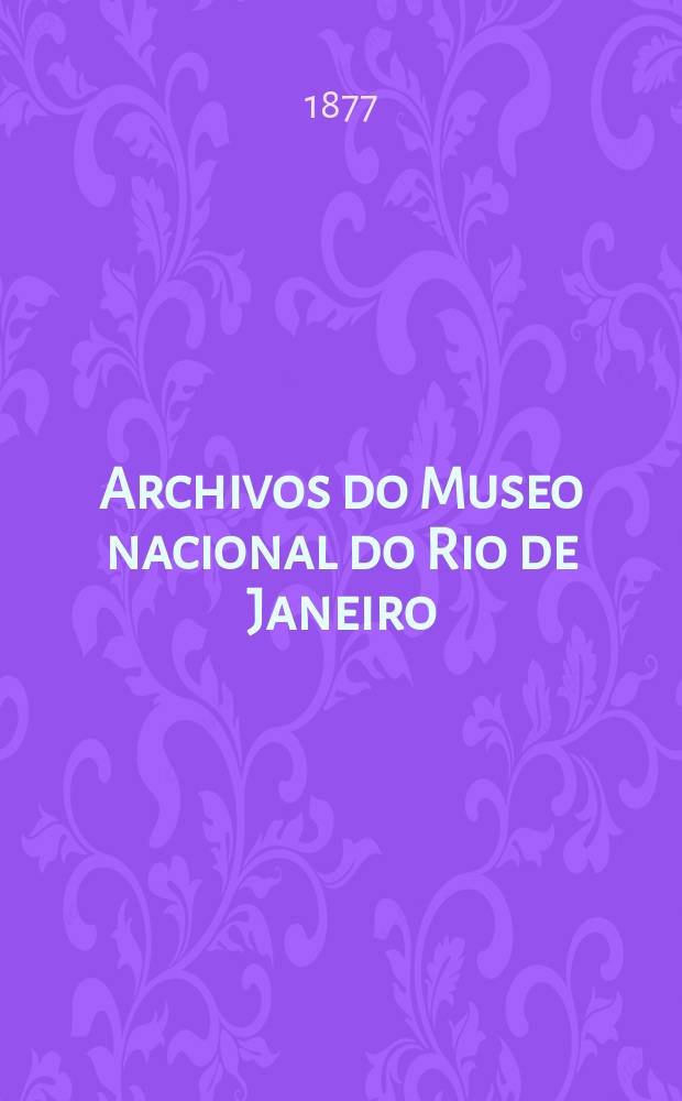 Archivos do Museo nacional do Rio de Janeiro
