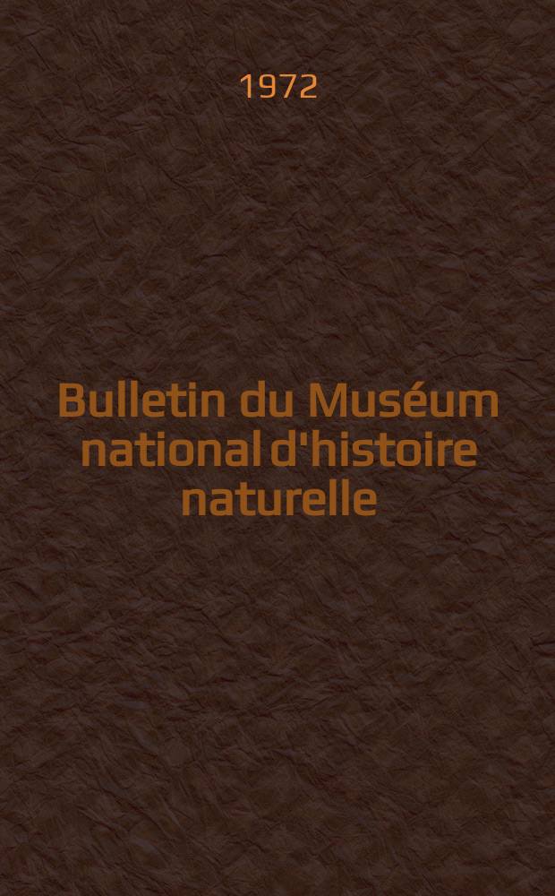 Bulletin du Muséum national d'histoire naturelle : Réunion des naturalistes du muséum. Série 3, № 51 : Sur la découverte de Characidae dans l'Éocène inférieu français (Pisces, Cypriniformes)