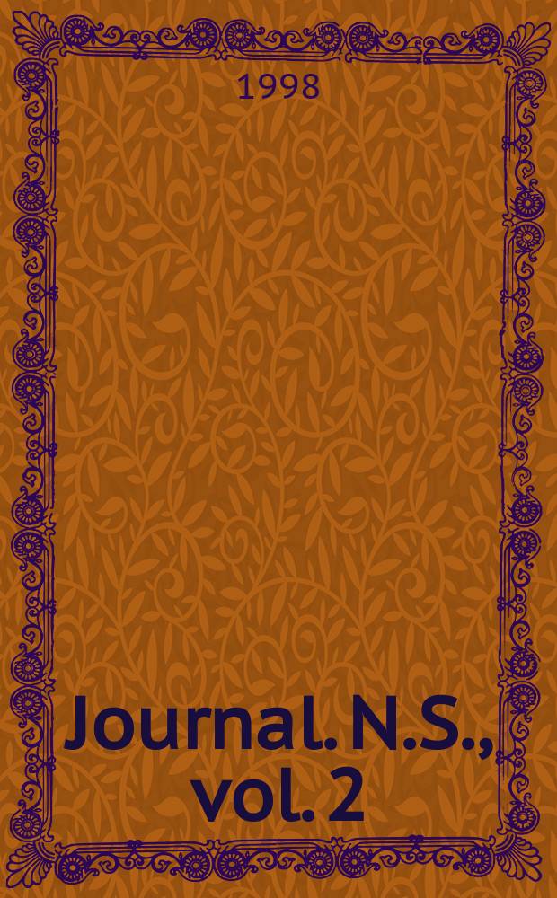 Journal. N.S., vol. 2