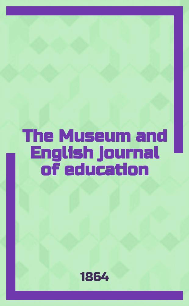The Museum and English journal of education