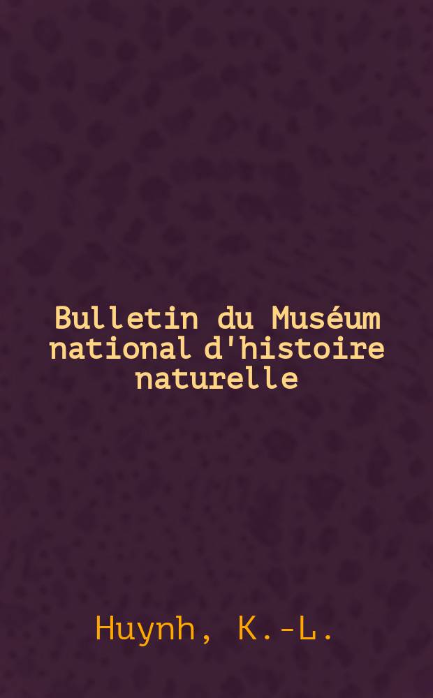 Bulletin du Muséum national d'histoire naturelle : Réunion des naturalistes du muséum. Série 3, № 45 : Le pollen et la systématique du genre Sideritis L. (Labiatae)