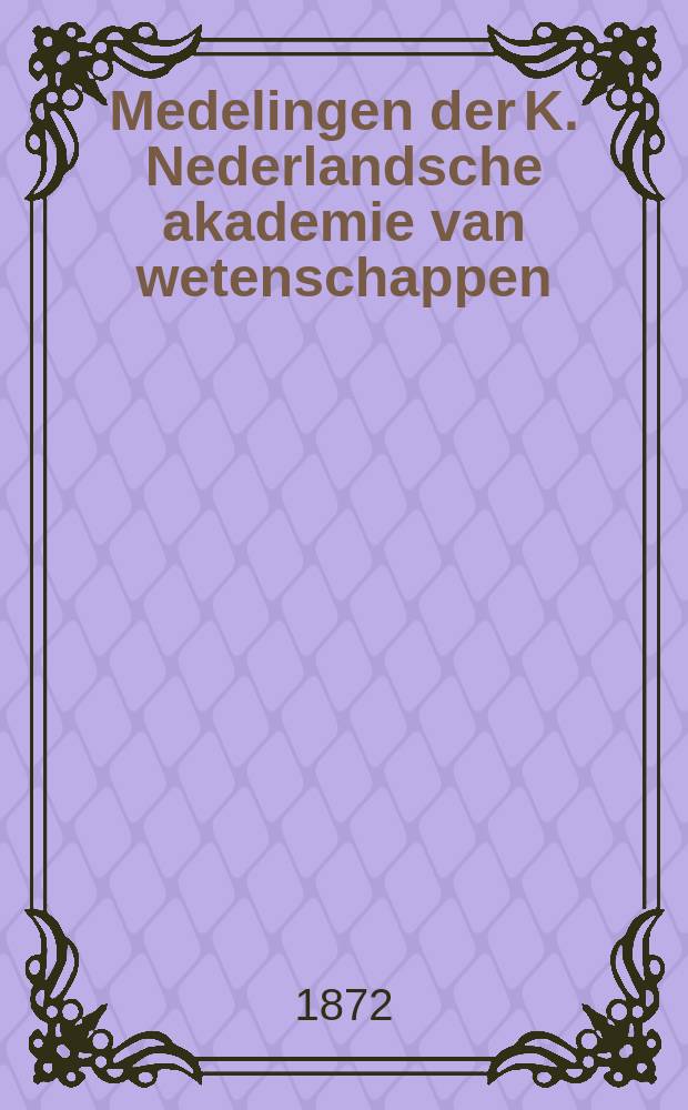 Medelingen der K. Nederlandsche akademie van wetenschappen : Afd. letterkunde. Deel2
