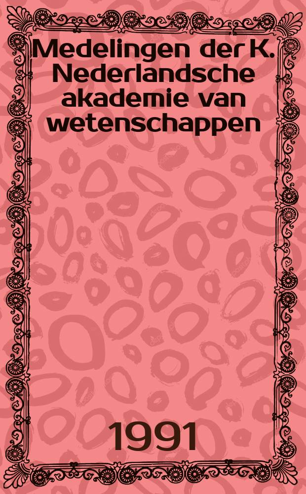 Medelingen der K. Nederlandsche akademie van wetenschappen : Afd. letterkunde. Van "Misantrope" tot "Hollandsche spectator"