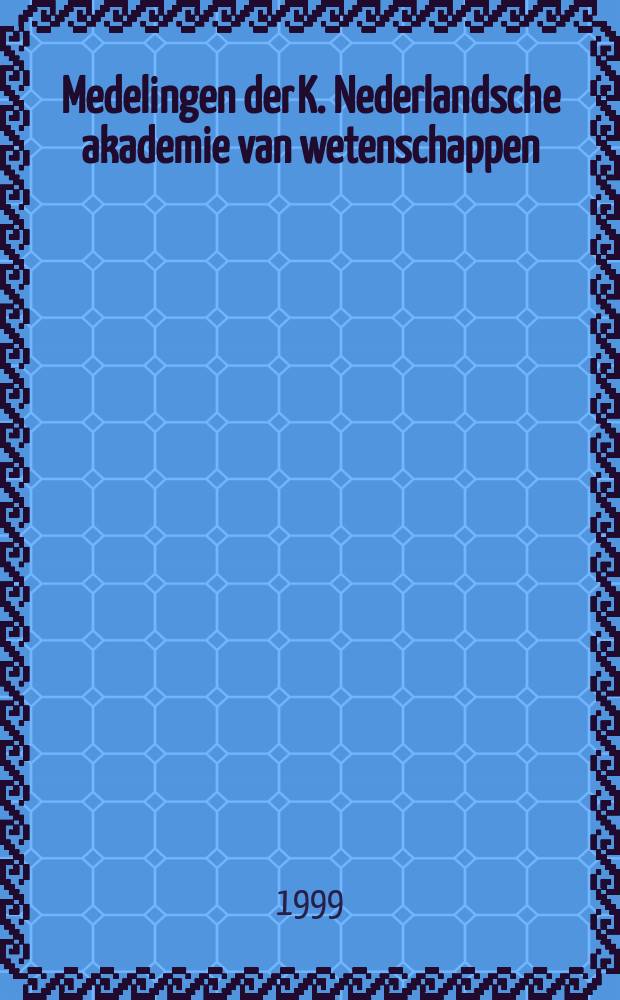 Medelingen der K. Nederlandsche akademie van wetenschappen : Afd. letterkunde. Rome, Athene, Jeruzalem