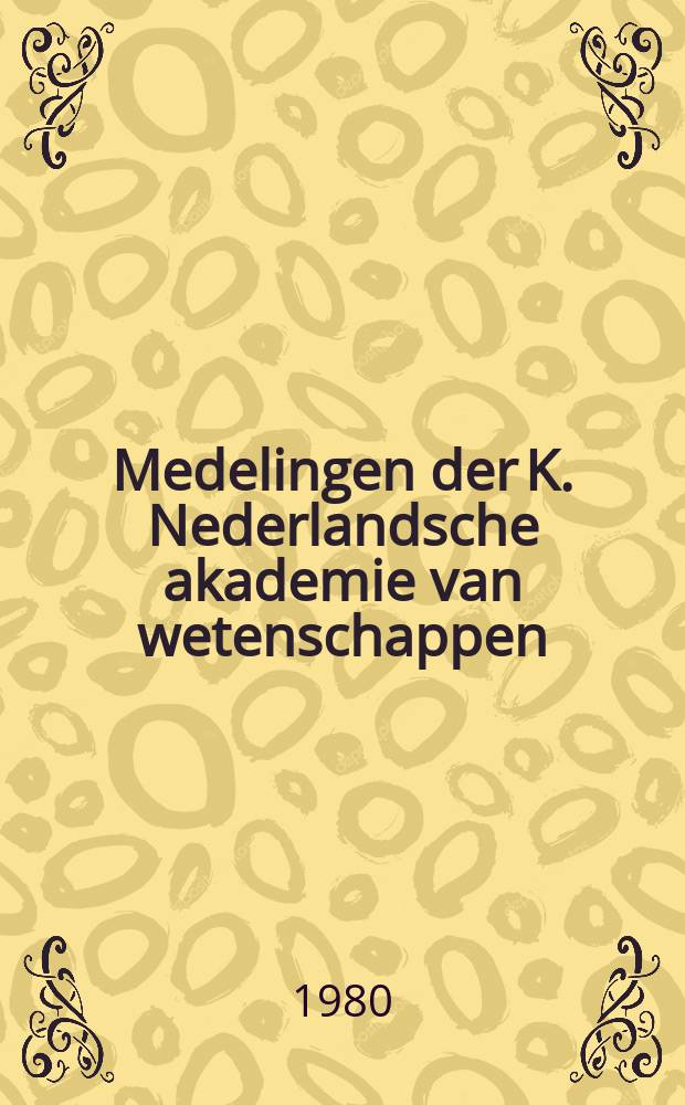 Medelingen der K. Nederlandsche akademie van wetenschappen : Afd. letterkunde. Fugitieven en passanten