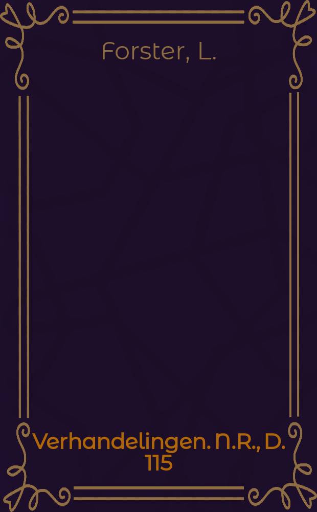 Verhandelingen. N.R., D. 115 : Das Album amicorum von Dietrich Bevernest
