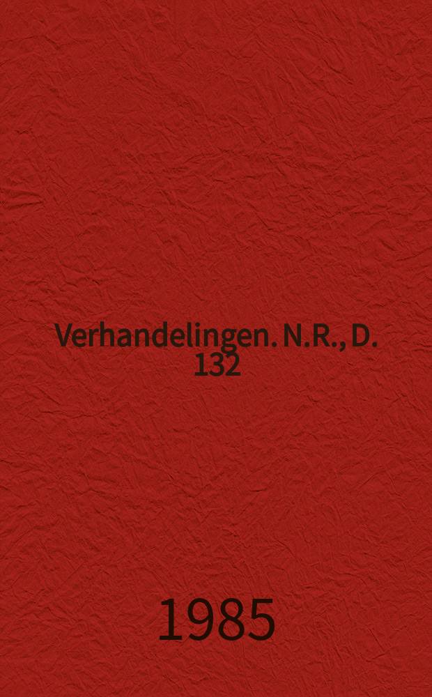Verhandelingen. N.R., D. 132 : The ritual functions and significance of grasses...