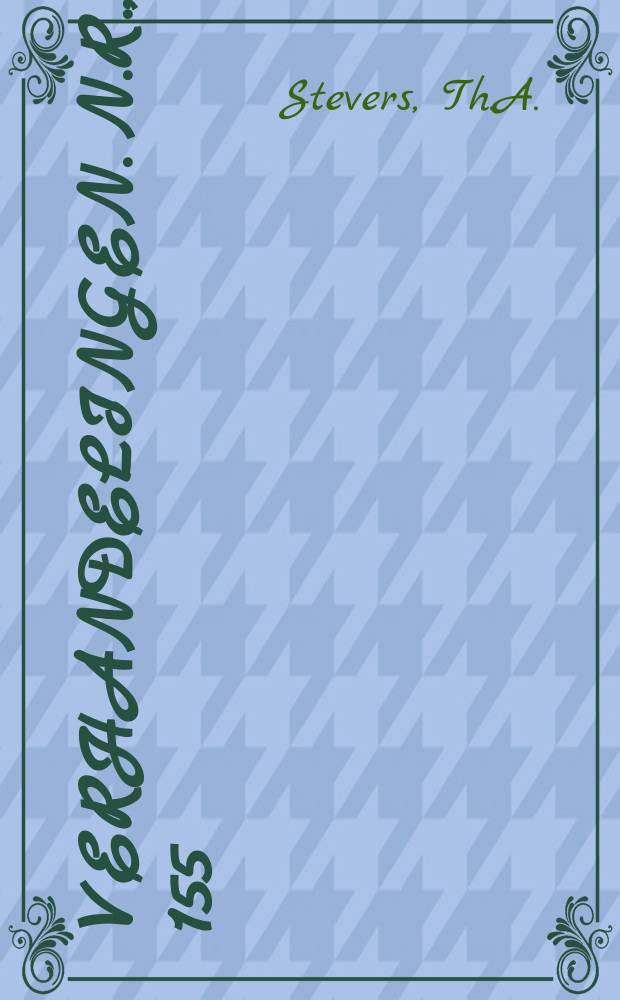 Verhandelingen. N.R., D. 155 : De bigrotingsnorm van het rijk