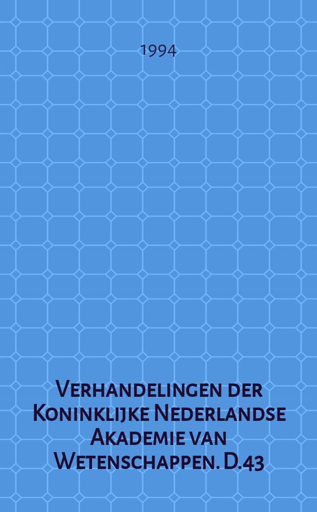 Verhandelingen der Koninklijke Nederlandse Akademie van Wetenschappen. D.43 : Modelling of oceanic vortices