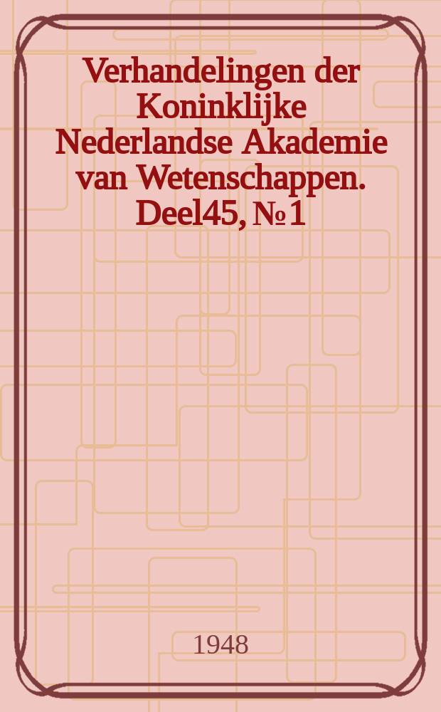 Verhandelingen der Koninklijke Nederlandse Akademie van Wetenschappen. Deel45, №1 : A preliminary survey of the Buelliinae (Acanthaceae) of the Malay - archipelago and New Guinea