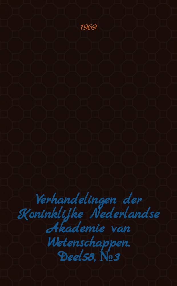 Verhandelingen der Koninklijke Nederlandse Akademie van Wetenschappen. Deel58, №3 : Induction by prolaction of mammary tumours in mice