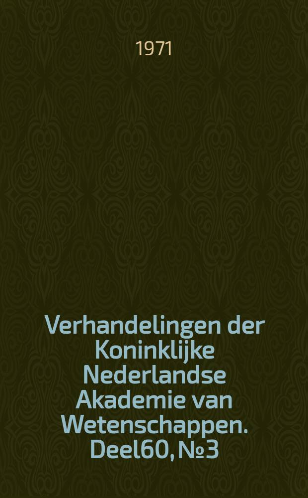 Verhandelingen der Koninklijke Nederlandse Akademie van Wetenschappen. Deel60, №3 : Hydnaceous fungi of the Eastern...