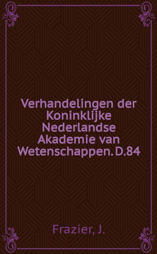 Verhandelingen der Koninklijke Nederlandse Akademie van Wetenschappen. D.84 : Marine turtles in the Comoro archipelago